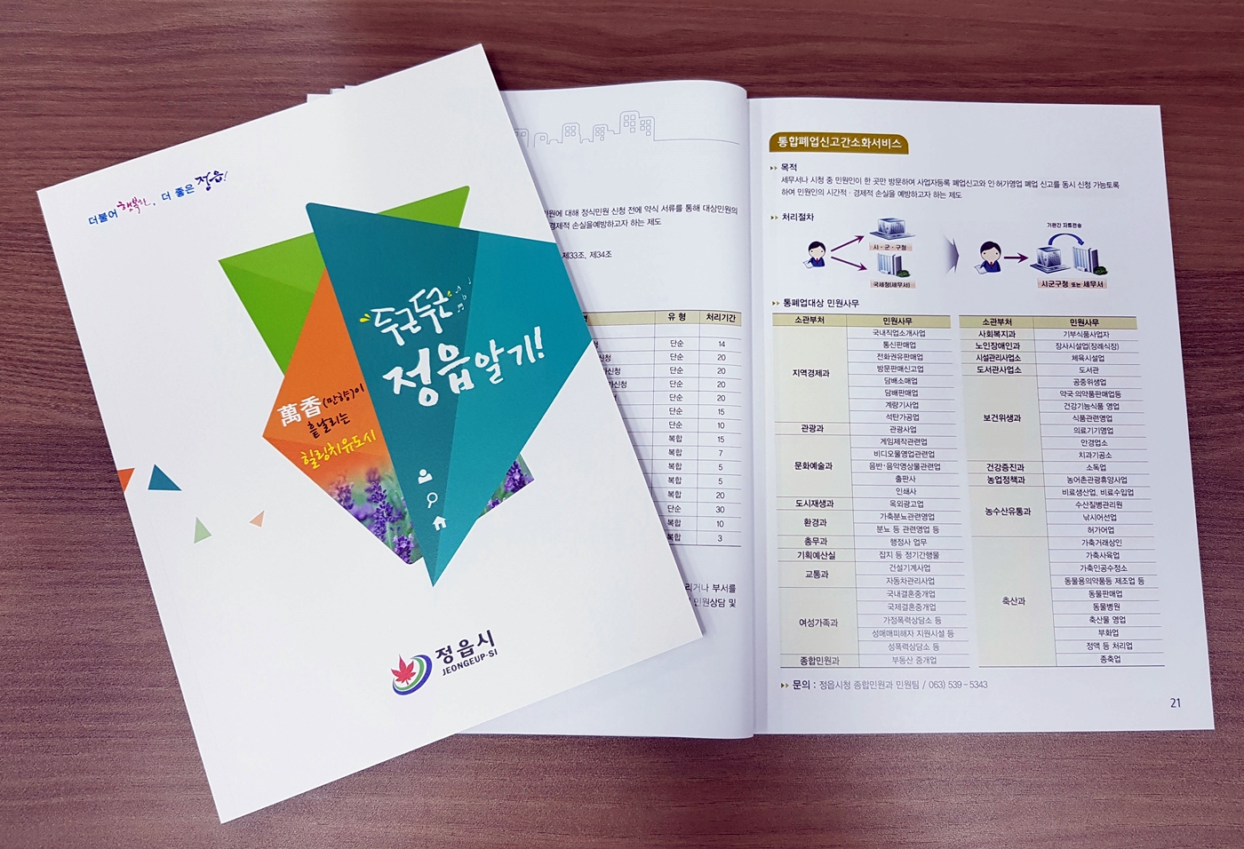 정읍시, 전입자를 위한 생활 안내 책자 배부